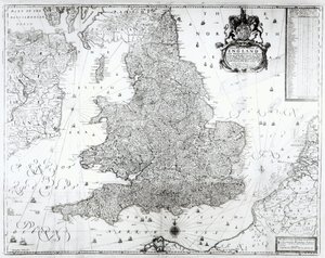 Um Novo Mapa do Reino da Inglaterra e a Principie do País de Gales, 1669